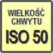 Piktogram - Wielkość chwytu: ISO 50